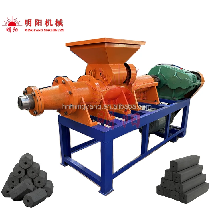 Fully automatic bio char coconut charcoal briquette machine with reasonable price