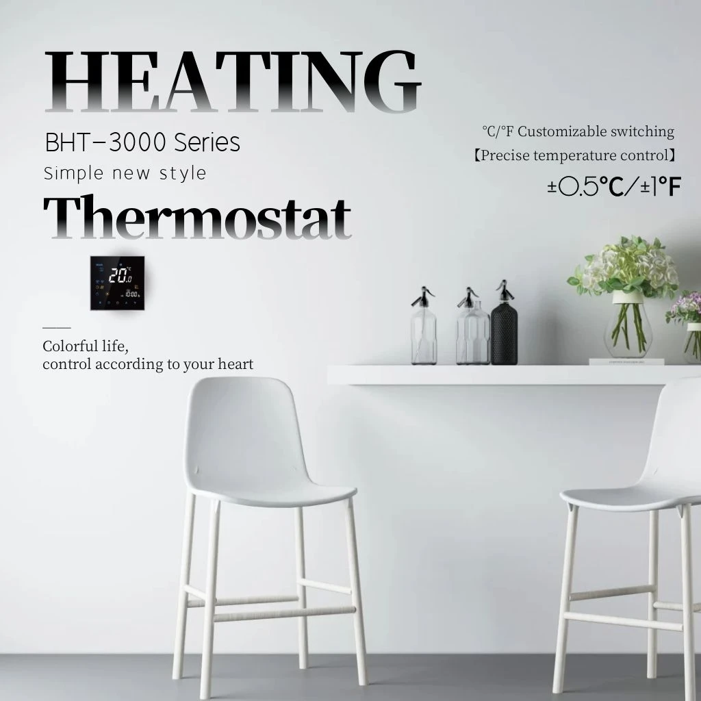 Google Home WiFi умный дом программируемый HVAC сенсорный экран комнатный термостат с датчиком