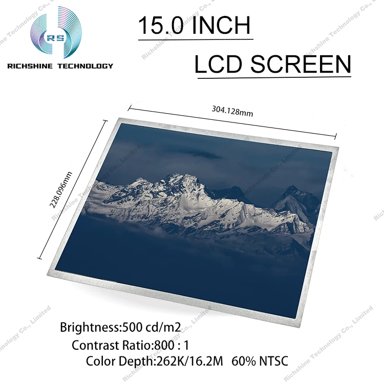 AUO Factory Price TFT LCD industrial screen with 15Inch LVDS 30pins lcd display G150XTN06.1 for industrial
