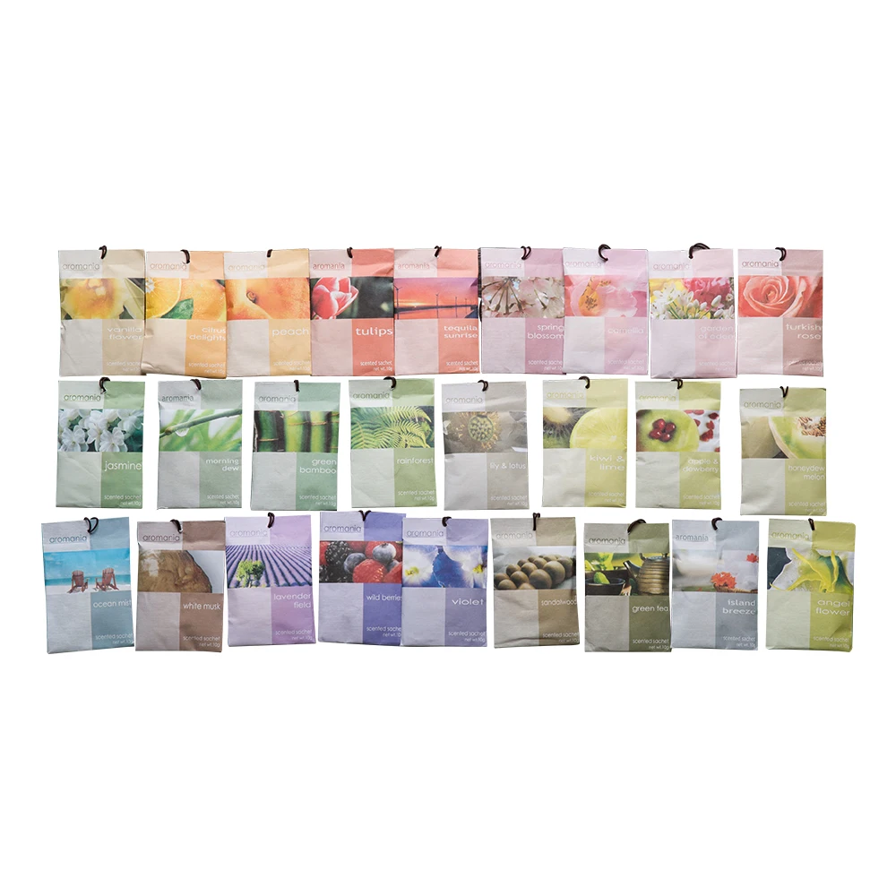Best Selling 10g Rose Lily Lavender Home Fragrance Wardrobe Drawer Essential Oil Scented Sachet Bag Customize