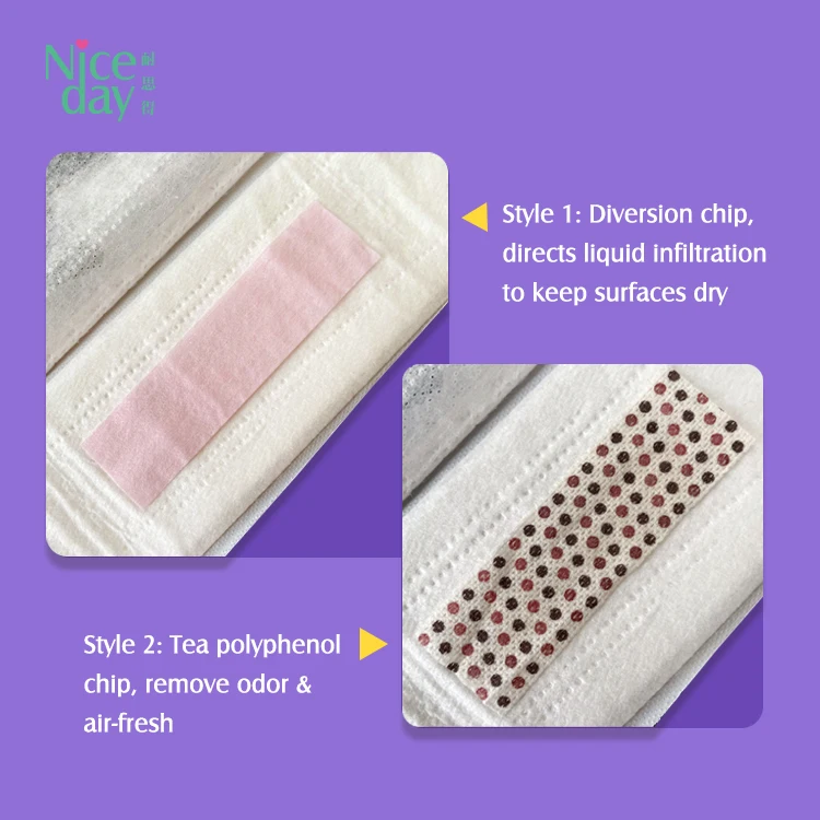 Niceday Customized Natural Youth Teen Menstrual Pad Combo Pack Sanitary Napkin