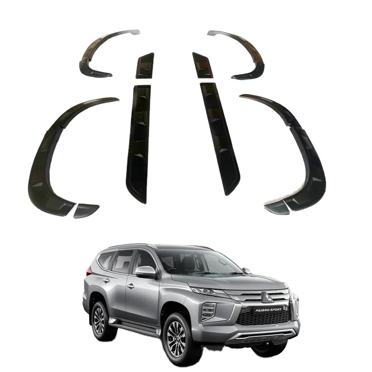 4x4 Montero body kits Pajero Sport Fender Flares Door Cladding Cover for Pajero sport 2019-2021