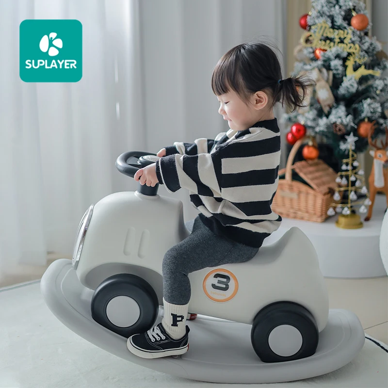 New design baby animal toy rider indoor hight quality plastic kids rocking horse