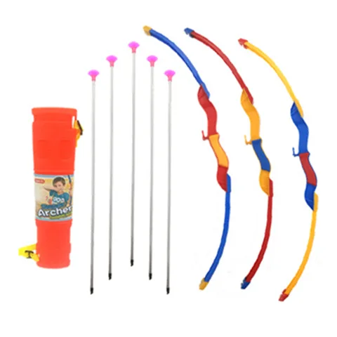 Simulation Bow Arrow Plastic Soft Sucker Arrow with Target Children Sport Toy Shooting Toy Archery Bow Arrow Toy