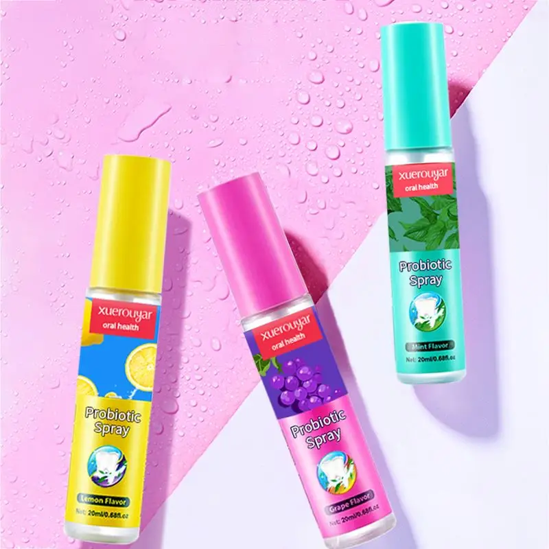 Oral Product 3 Scents Probiotics Mouth Spray Reduce Odor Lasting Fragrance  Freshener Bad Breath mouth spray