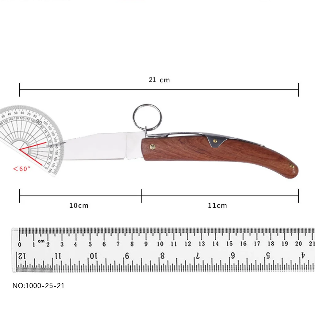 Yatagan Professional Folding Pocket Knife Kitchen High-grade Stainless Steel Hunting Folding Pocket Knife With Rosewood Handle