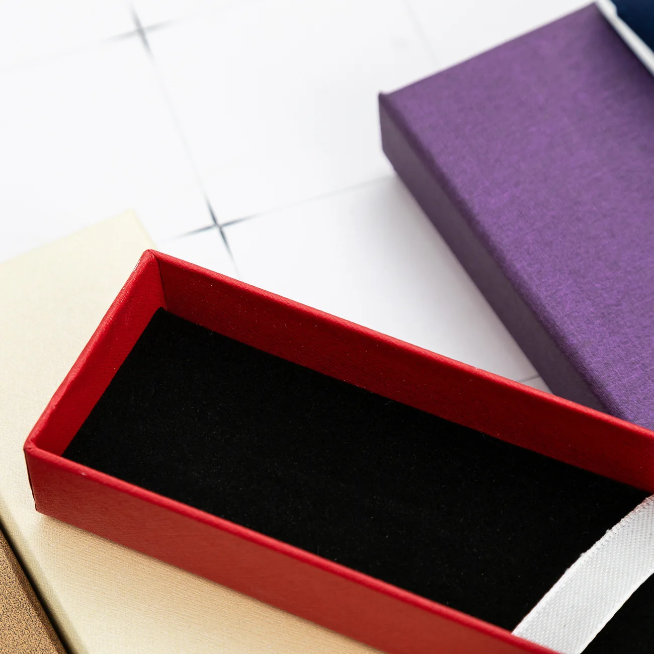 Custom logo decorative Up and Bottom Cover paper card board gift colorful empty luxury pen packaging box