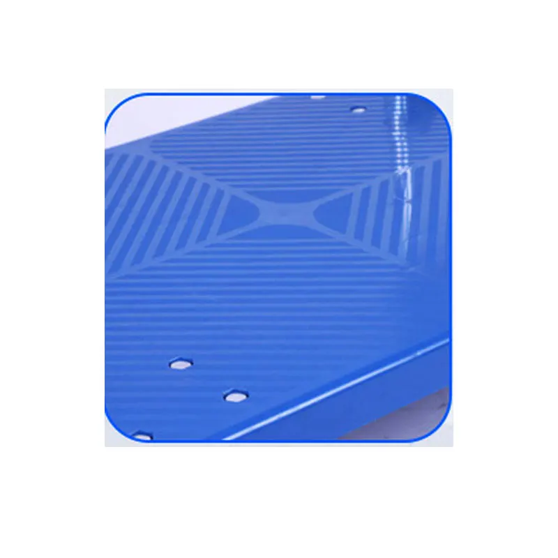 Flat plastic hand trolley 300kg capacity basic folding hand cart for warehouse goods moving