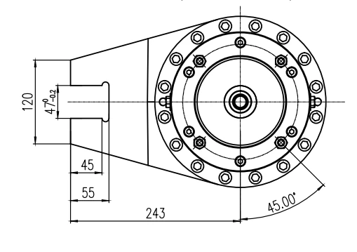 JH603 Slewing Reducer for tower crane (105kg/set, 654*454*705mm for 2 sets)