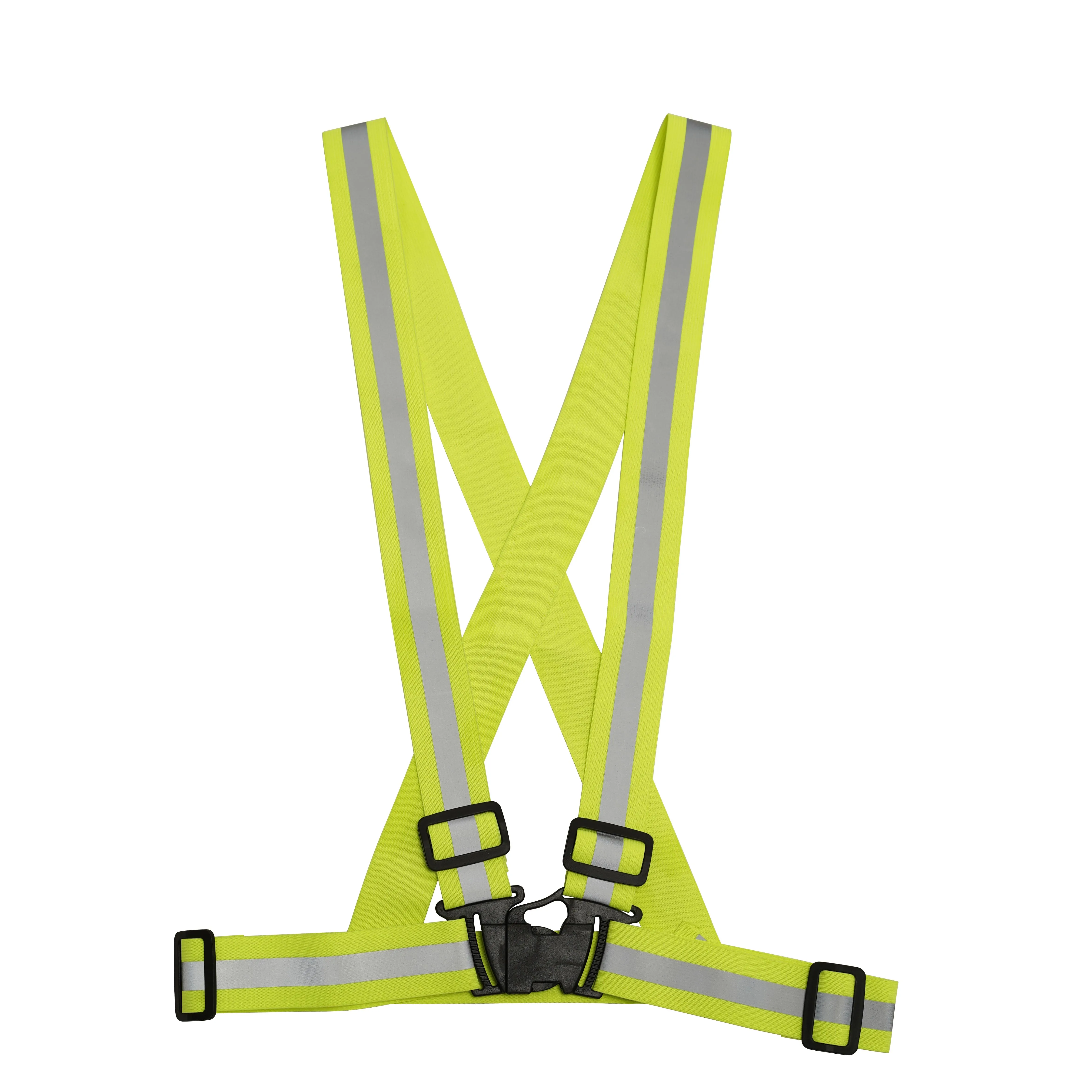 ODM High Visibility adjustable Reflective Elastic Safety Vest running cycling reflective belt