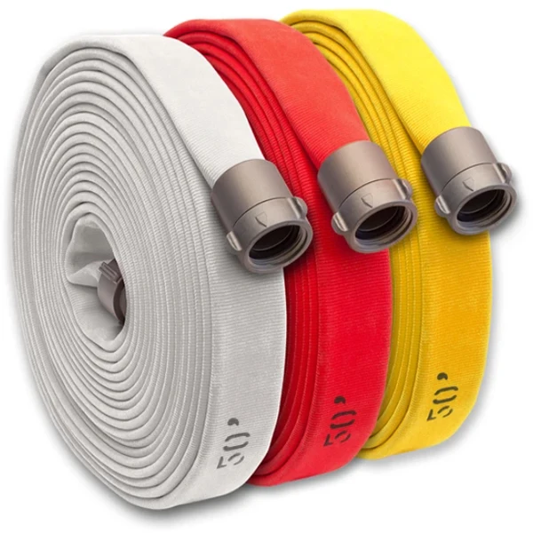 1inch 1.5 inch 2 inch 250 PSI white canvas fire fighting hose pipe Canvas Hose Pu/ Pvc/Sythetic Lined Fire Hose