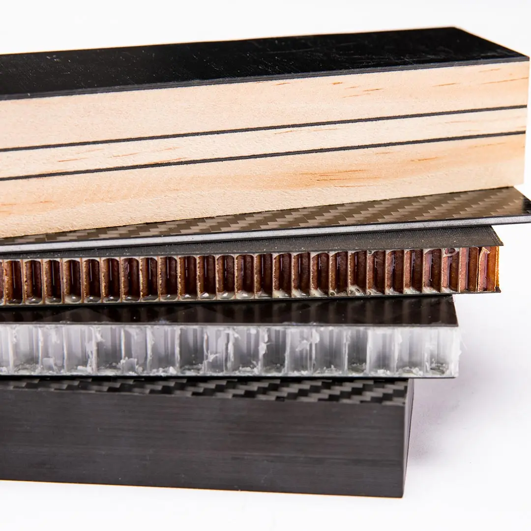 Light weight material carbon fiber foam sandwich panels for drone, sim racing, game controller