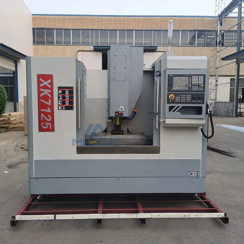3 axis servo  low cost cnc milling machine vmc7124 XK7124 vertical machining center with european union ce certification