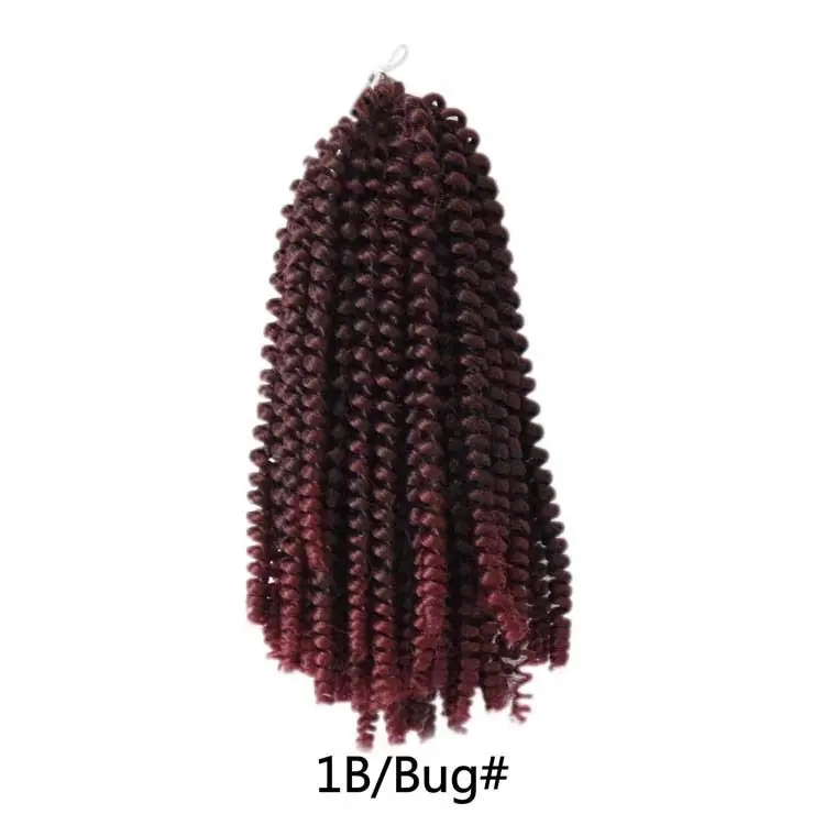 Wholesale Chemical Fiber Crochet Spring Braid Wrap Tube Curl Tail Crochet Hair Spring Twist Dirty Braid