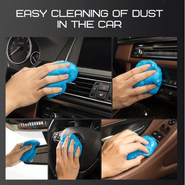 Car Wash Interior Car Cleaning Gel Slime For Cleaning Machine Auto Vent Magic Dust Remover Glue Computer Keyboard Dirt Cleaner
