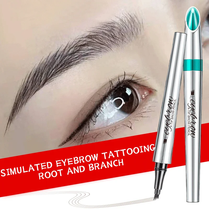 Wholesale Eyebrow Tattoo Pen Eyebrow Pencil Long Lasting Waterproof Smudge-Proof Eyebrow Pen