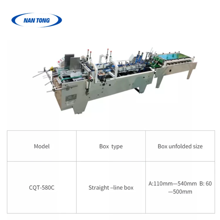 Automatic High Speed Pre-Folding Folder Gluer Machine cold glue system
