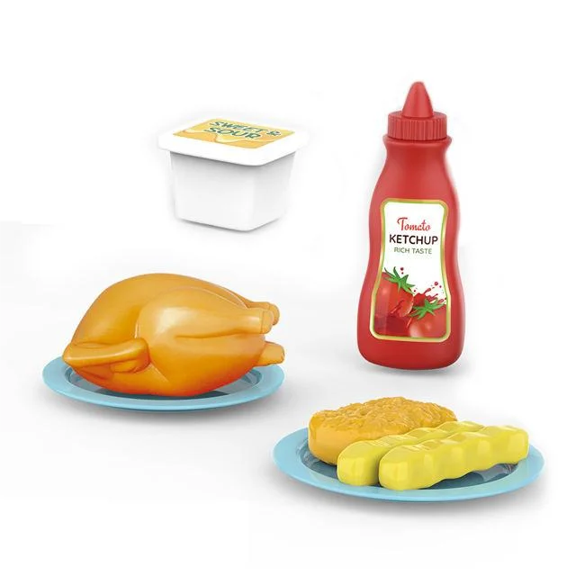 Hot Selling Education Miniature Pretend Toy Kitchen Toys Pink Mini Microwave Oven Toy With Light And Music For Girl