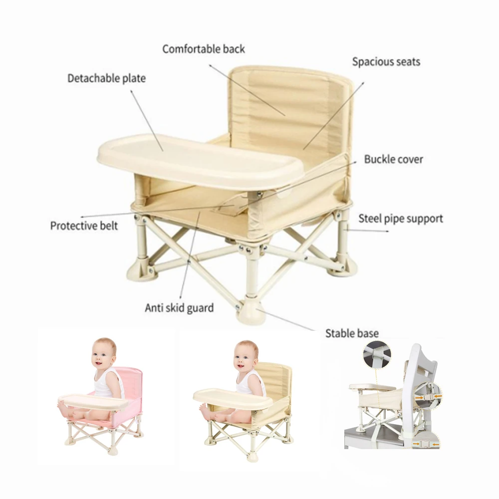 OEM Wholesale Cheap Baby Dining Chair Child Infant Safety Feeding Feed Dining Portable Modern Chairs