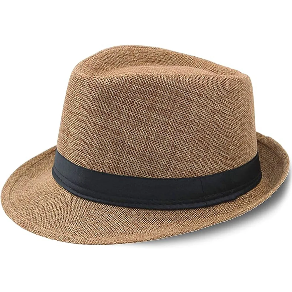 Wholesale Straw Hat High Quality for Men Hat Short Brim Summer Beach Straw Sun Hats
