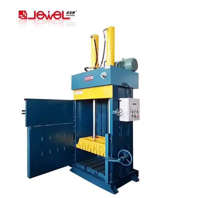 JEWEL factory price Hydraulic Vertical Scrap Aluminum Can Baler/waste plastic baling machine
