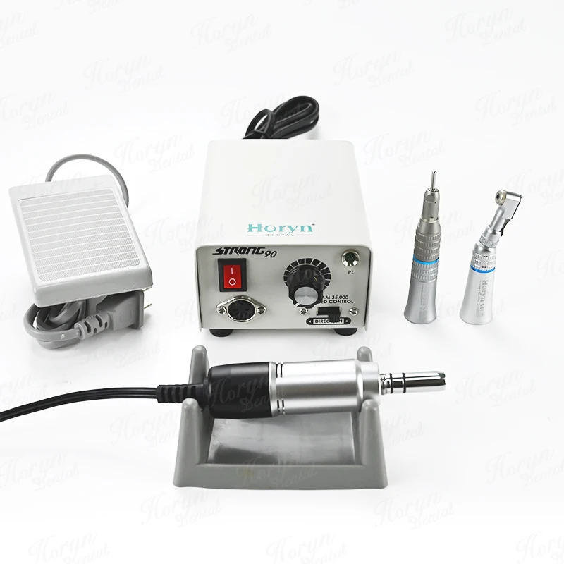 Strong E Type Brush Low Speed Handpiece 90 FF 180 Micro Motor DC Dental