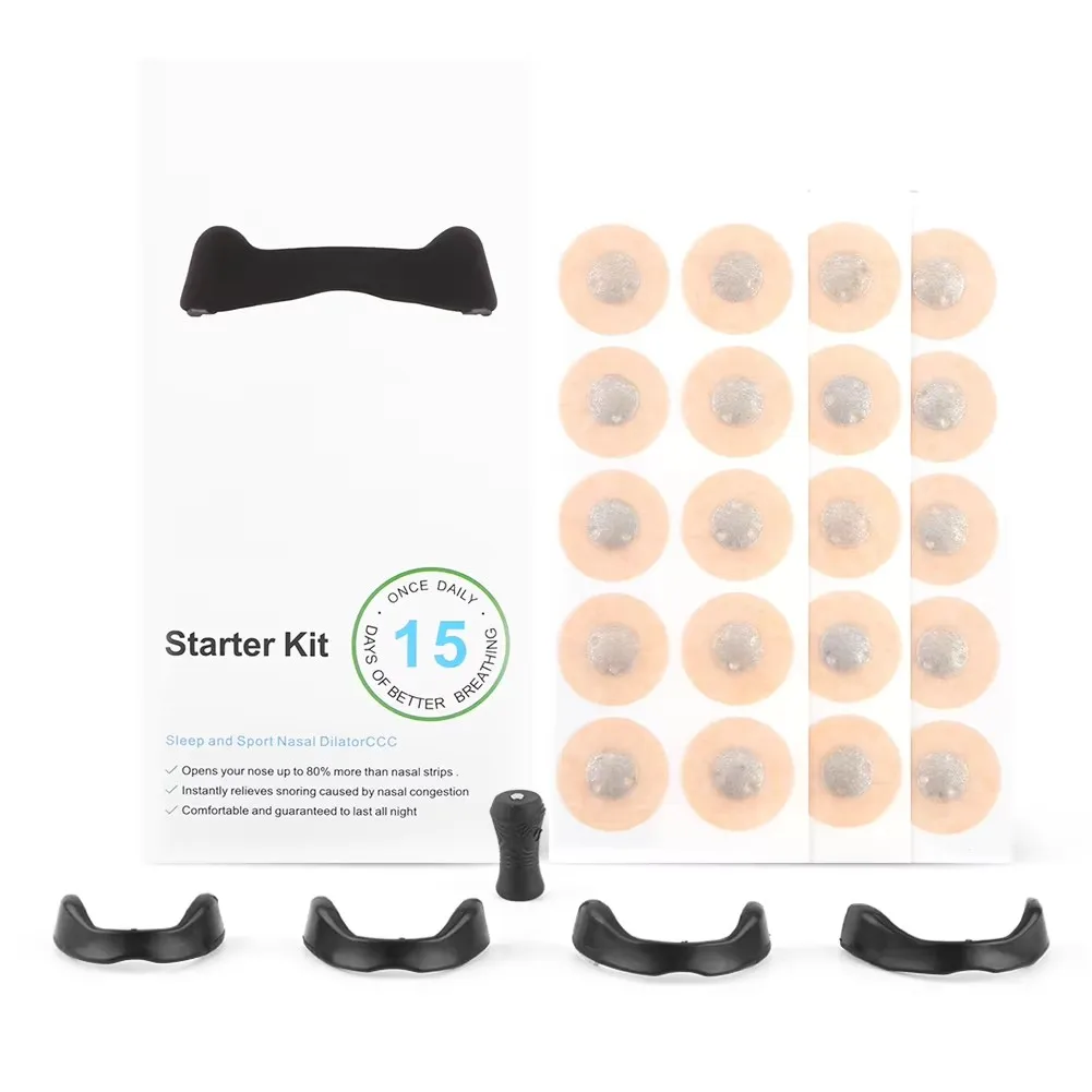 Magnet Nose Strips Anti Snoring Latex-Free Nose Dilators Boost Oxygen Magnetic Nasal Strips for Sports