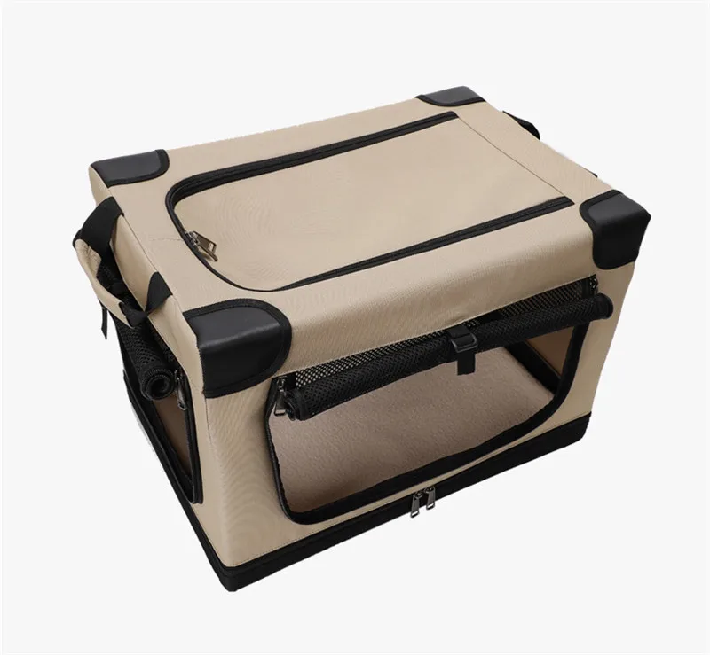 Hot Selling Wholesale Supplier Commercial  Foldable Breathable Transport Portable Large Pet Dog Cat Animal Travel Carrier Cage