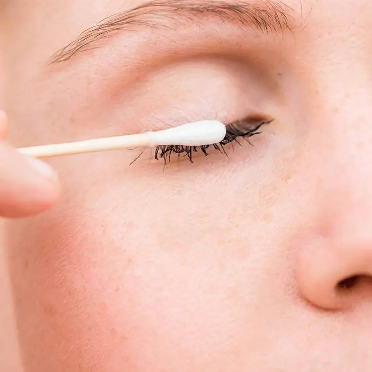 High Quality Household Custom Printed Package Logo 100pcs Natural Eco Degradation Bamboo Ear Cleaner Buds Sticks