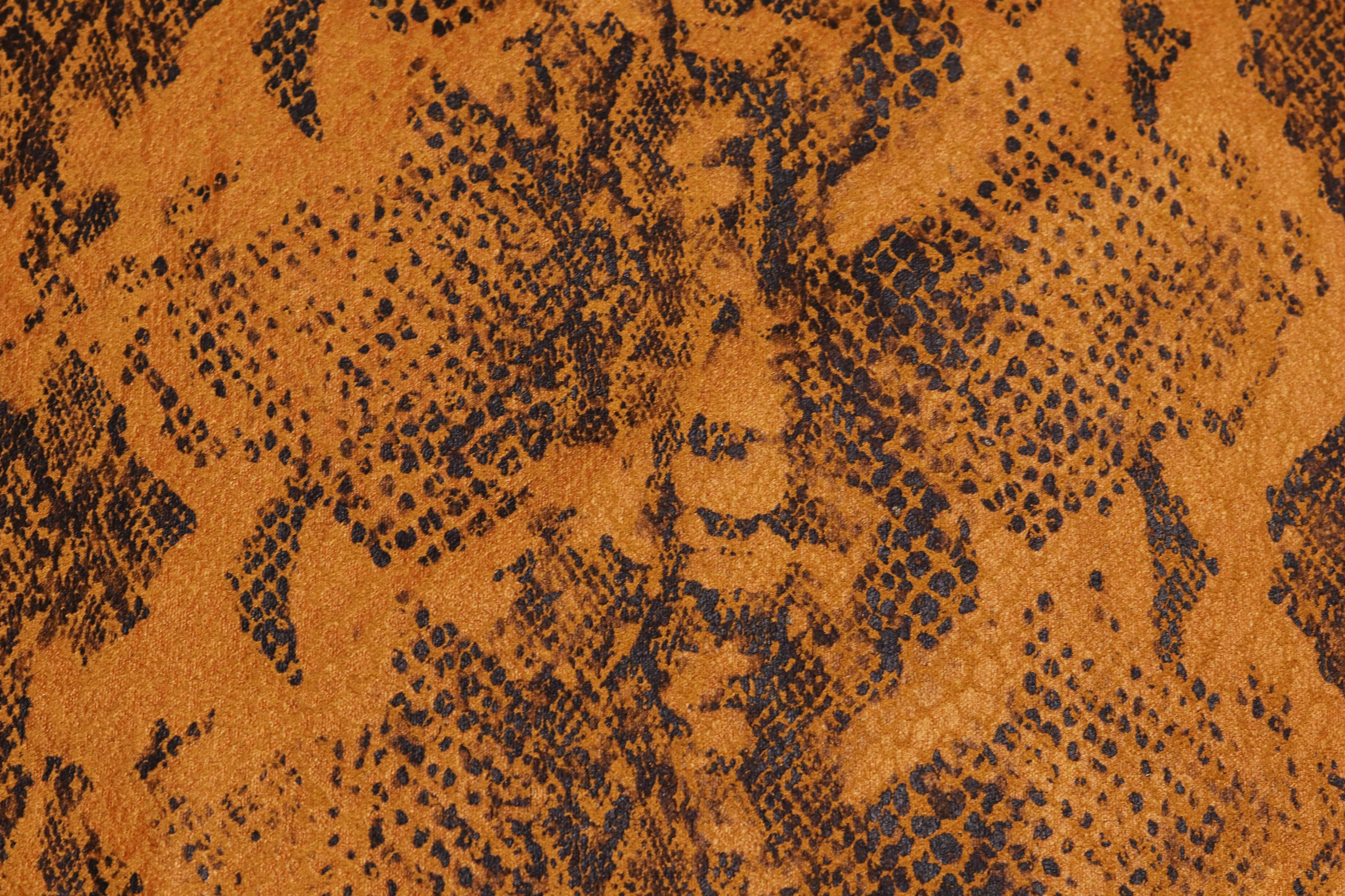 Hot Sell Micro Fiber Foil Printing Snake Skin Recycled Knitting Scuba Suede Fabric For Sofa