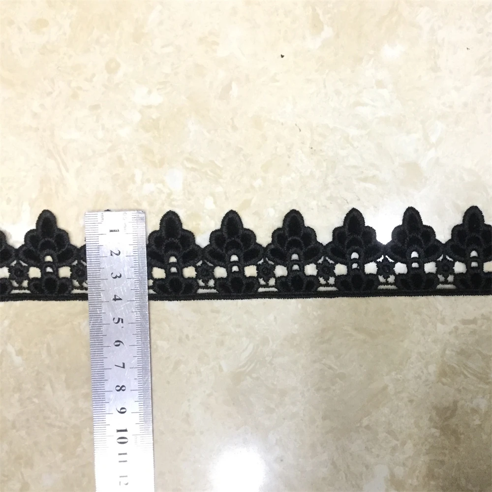 Fashion design Custom made embroidery lace water soluble French lace knit lace trim just a trim for Dresses/Bag/Hair accessories