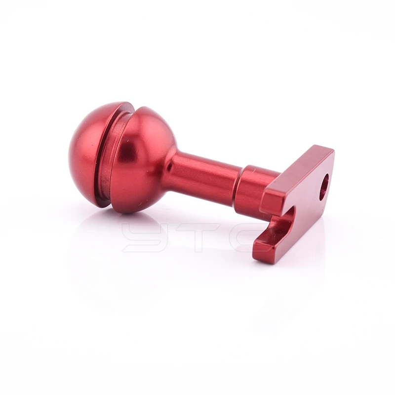 Custom CNC Machining 1 inch Aluminum Underwater Base Single Ball Adaptor for Housing Handles