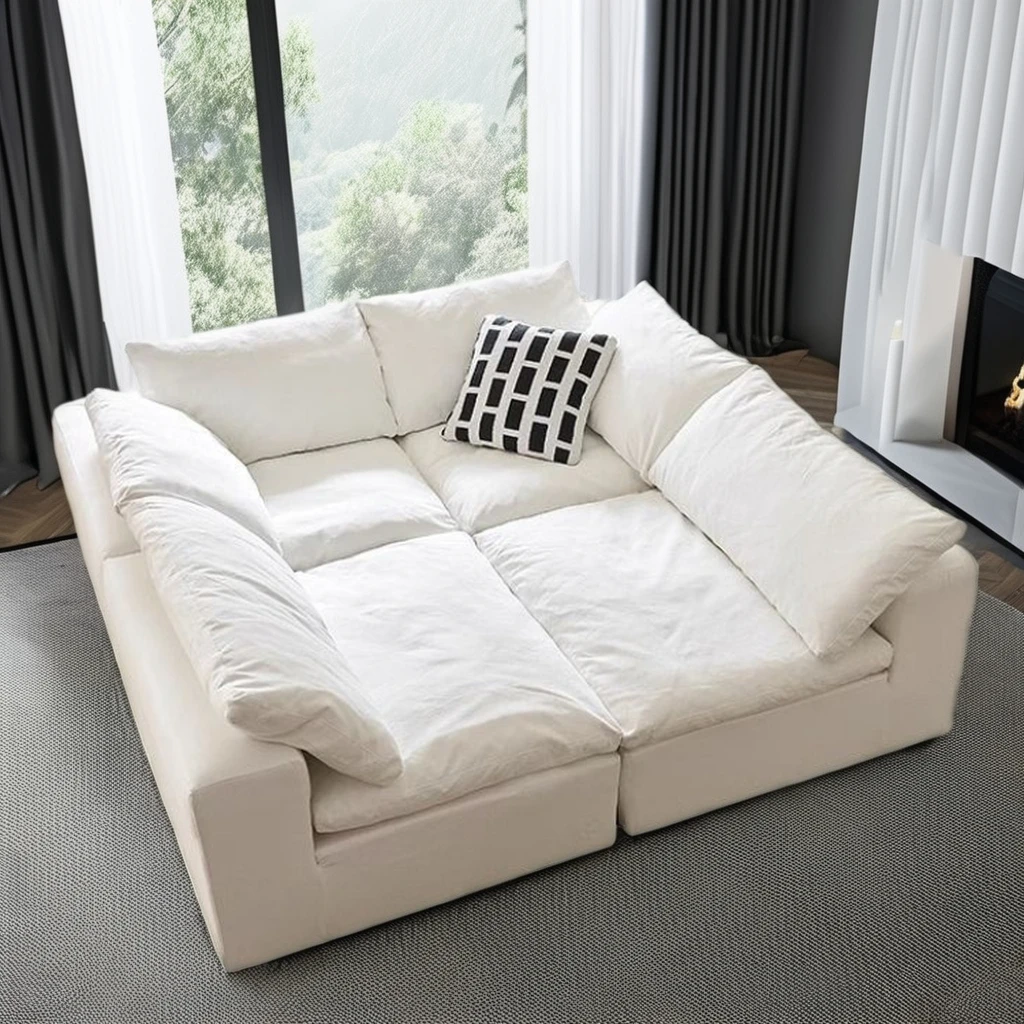 Couch Set Furniture Cloud Sectional White Blue Black Europe Living Room Modern 2024 Sofa