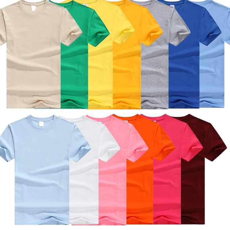Hot selling design high quality 180gsm Loose bulk round neck 100% cotton t shirts for men