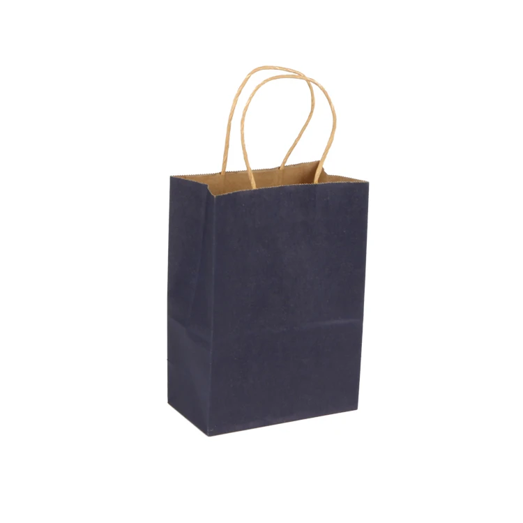wholesale high quality food kraft packaging tote paper bags custom reusable folding paper bags