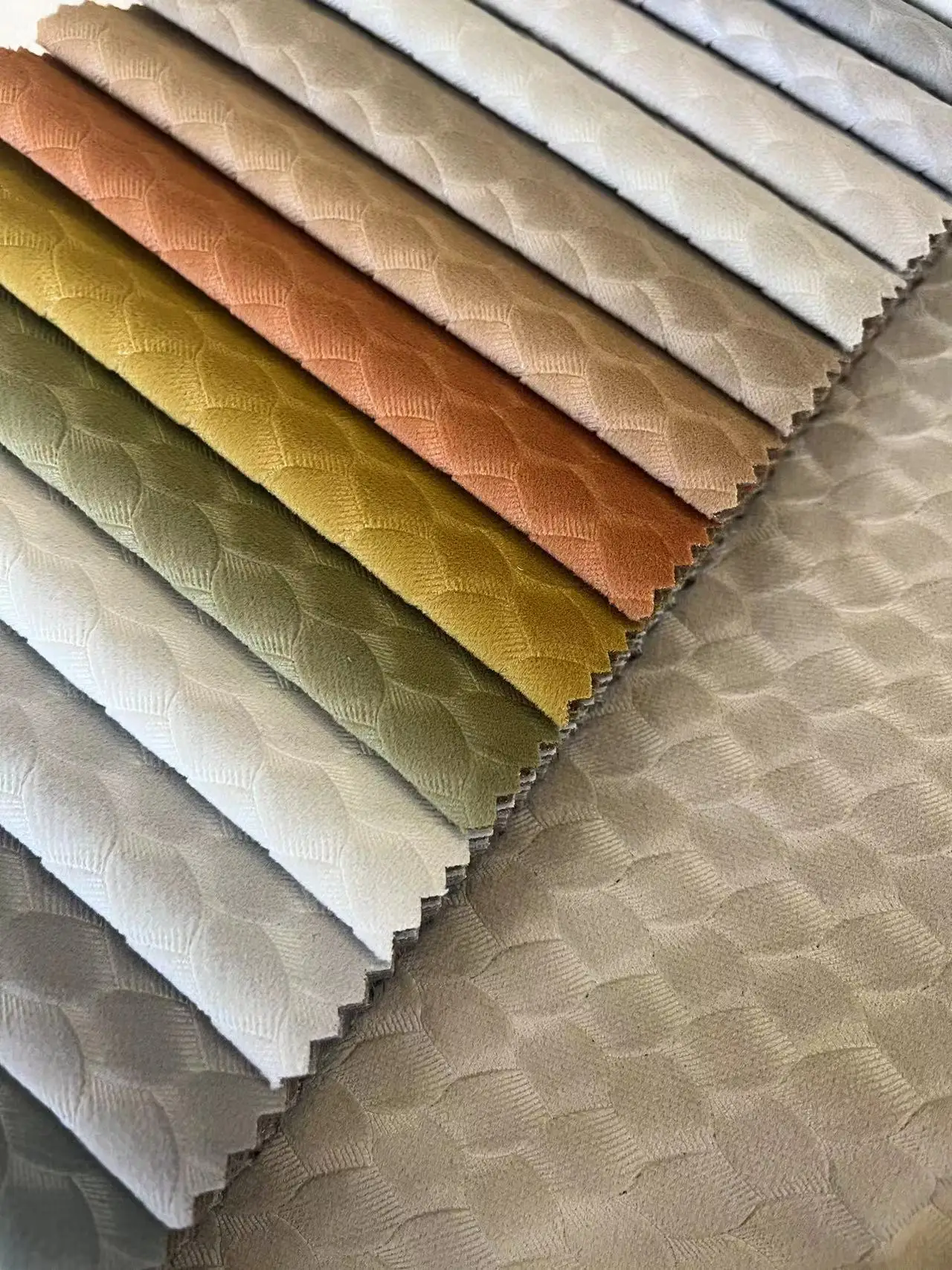 High Quality of Great Embossed Velvet Fabric for Sofa 100%polyester Sofa Materials