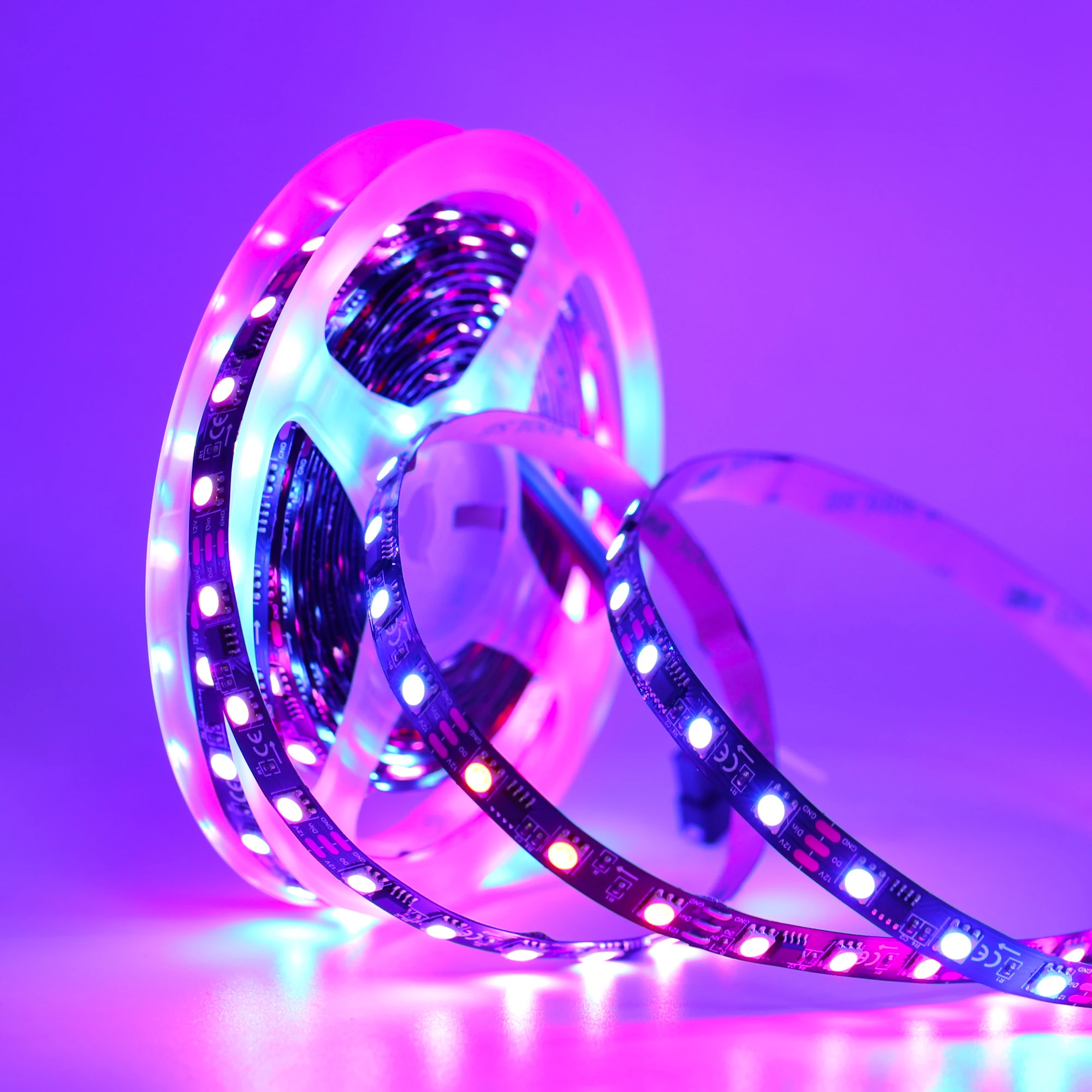 Высокое качество 12 В 5 м 10 15 20 RGB умный свет SMD 5050 пульт дистанционного управления приложением водонепроницаемый Luces Светодиодная лента Рождественский