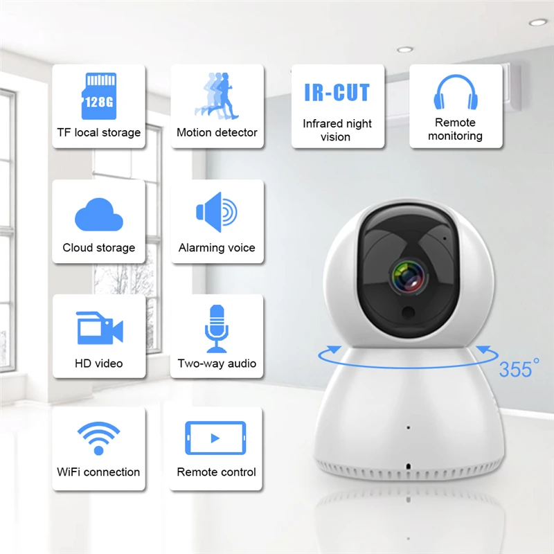 Cheap Smart Security Camera System 1080p Indoor Wifi Wireless Security Mini Ip Camera