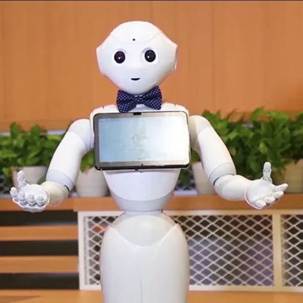 SoftBank Robotics Pepper Intelligent APP Control Touch Screen Multifunction White Robot For Public Service