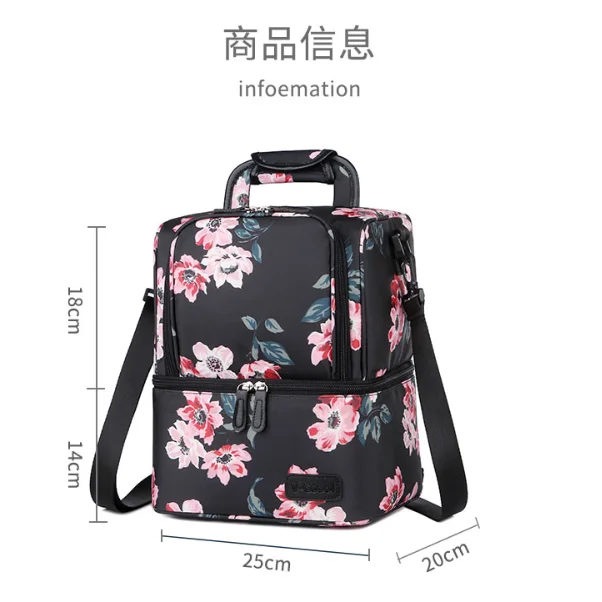 
V-Coool waterproof double decks picnic breast milk backpack bag insulated cooler 