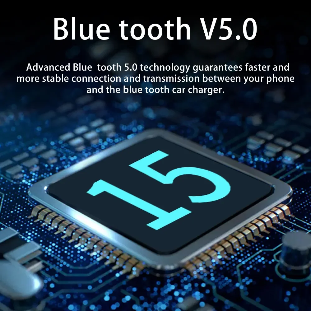 Wholesale F2 car MP3 player car wireless Bluetooth hands-free fairy tale FM transmitter LED display rainbow light PD car charger