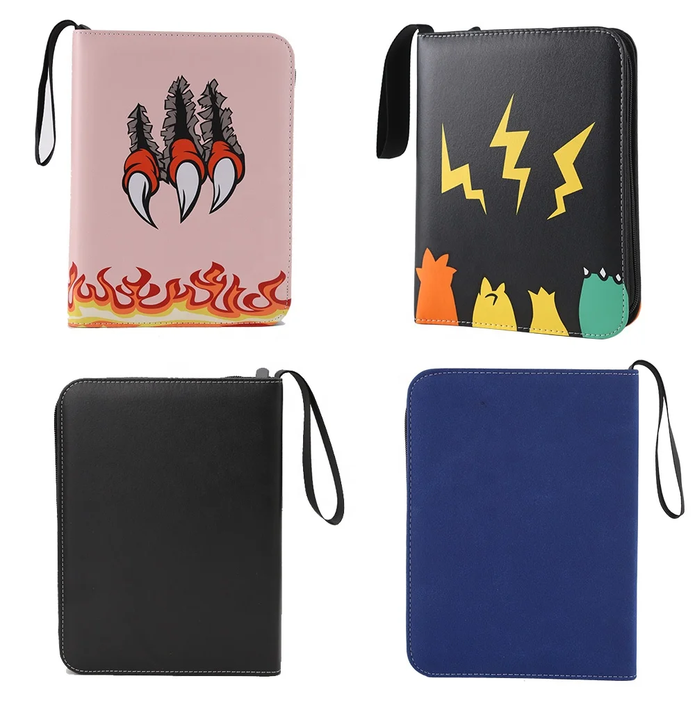 CROWN Best Seller Waterproof PU Leather Trading Card Games Collection Binder with Sleeves