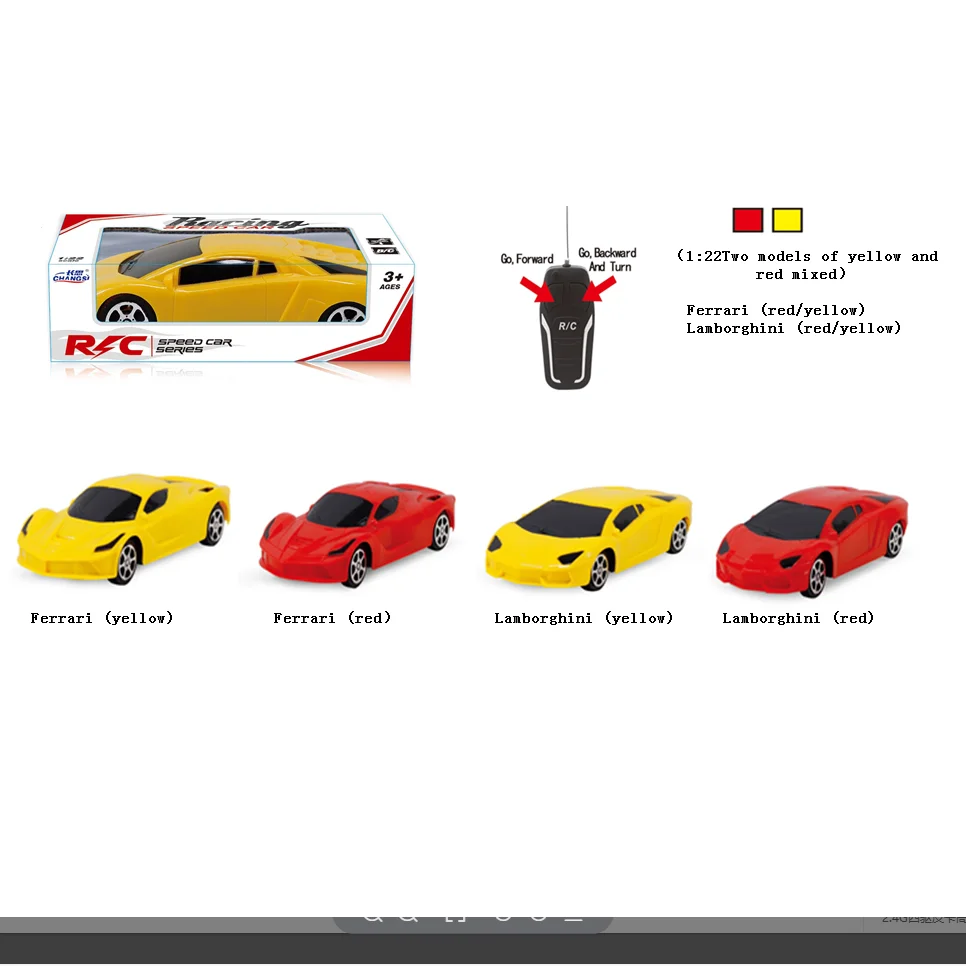 1:22 2 channel Simulation Remote Control Racing Electric Sport Car Toy
