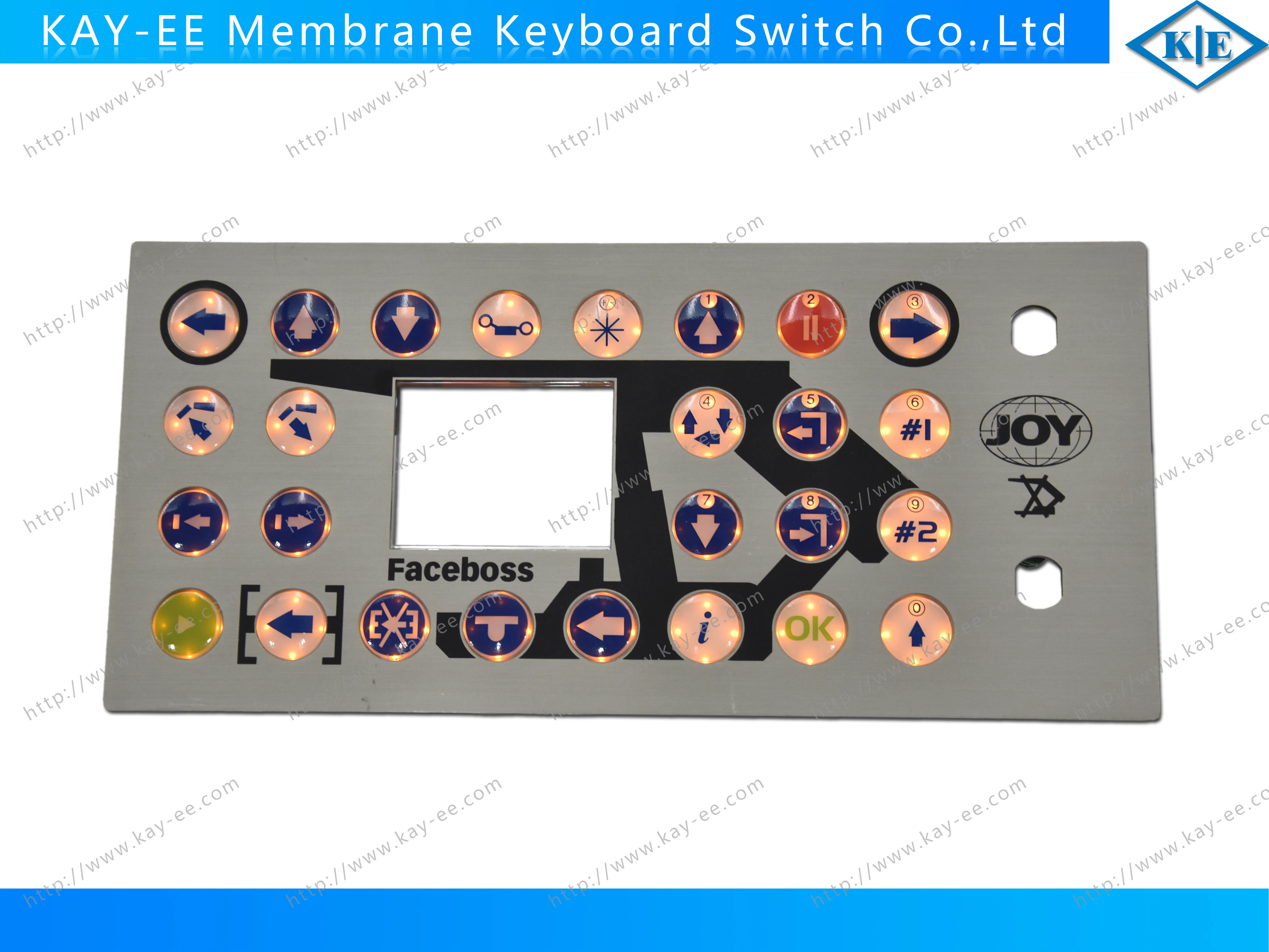 Customized keypad with multiple LED and button embossing used in medical industry