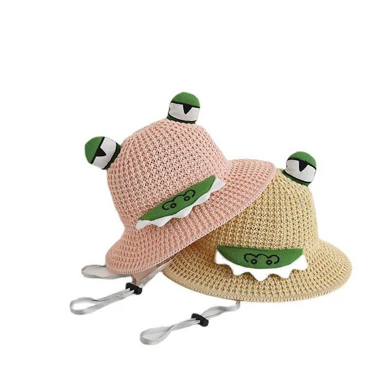 2024 NiYang Summer new unisex children sun hat knitted fun animal style cute fisherman hat