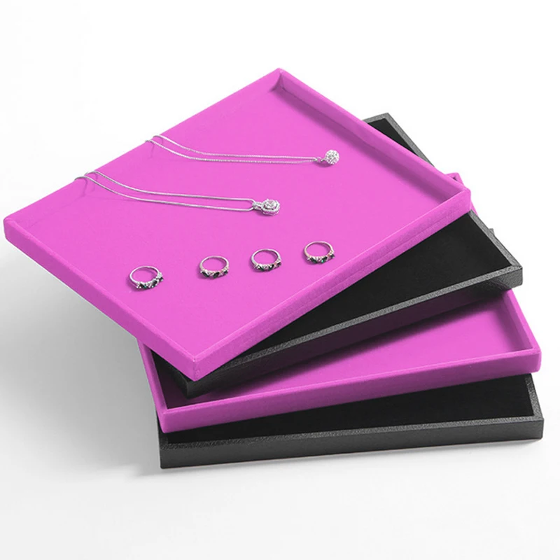 SKQ OEM Custom Size Color Jewelry Tray For Store Ring Bracelet Chain Display