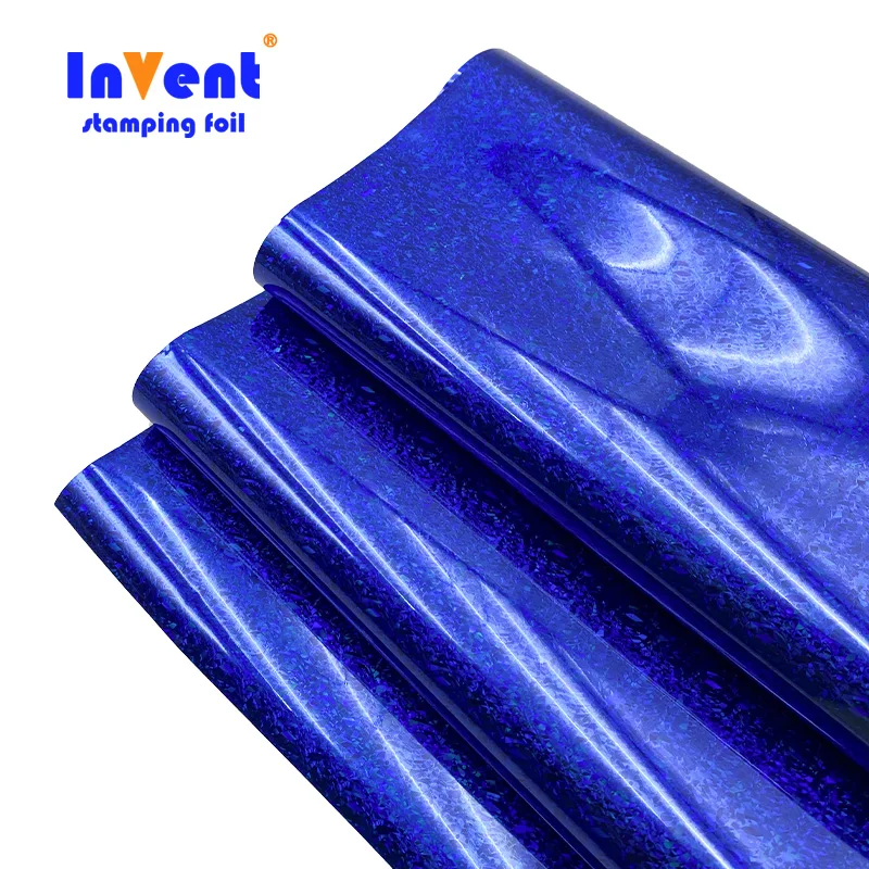 High Quality Gold Silver Square Holographic Hot Stamping Foil  skateboard heat transfer film