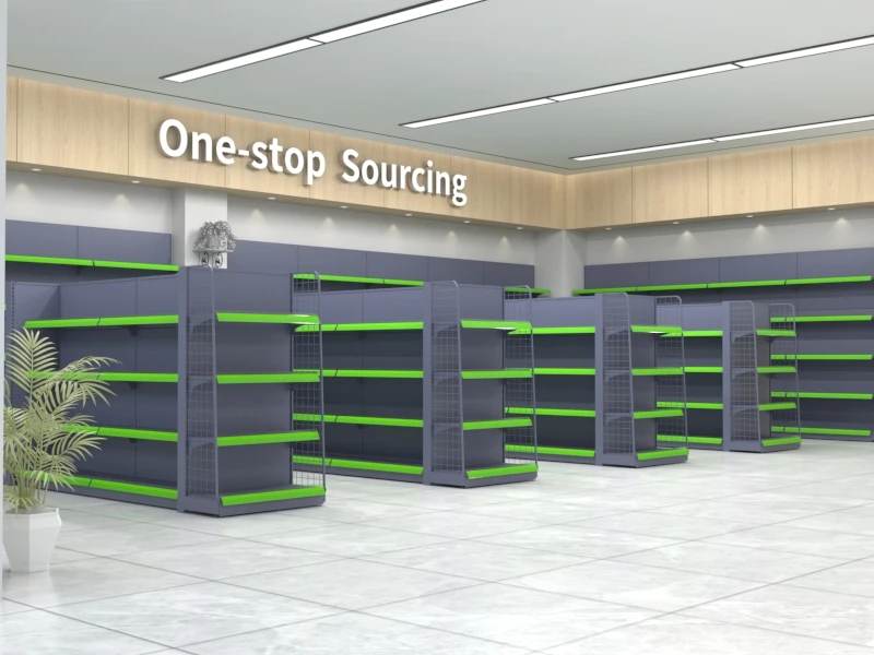 Customized Double-sided supermarket equipment convenience store shelves