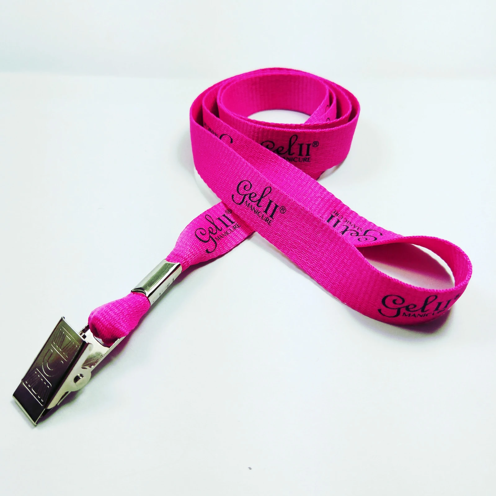 Cheap personalized nylon polyester key keychain neck woven sublimated blank custom made printed single strap lanyard with logo