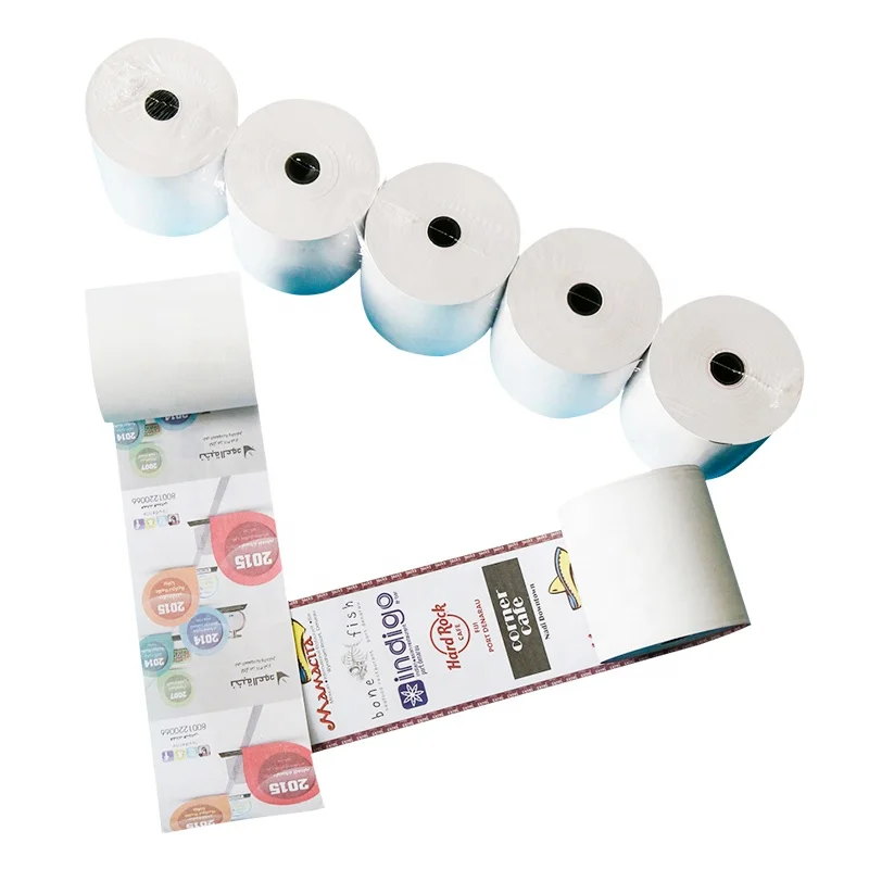 3 1/8 x 230 Thermal Paper Receipt Rolls fits POS Cash Register Printers with solid plastic core